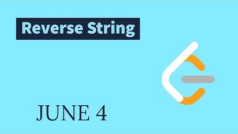 Reverse String (In-place) - Day 4 June LeetCoding Challenge | C++ | Explanation and Solution
