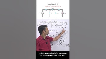 nodal analysis problems with solutions,  | Basic Electrical Engineering #shorts #short #shortsvideo