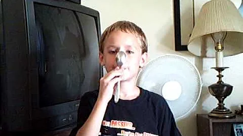 Tyler's spoon on nose 8709