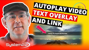 Divi Theme Autoplay Video With Text Overlay And Link 👍