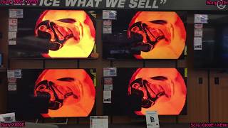 (Side by Side) Sony X900E vs. X930E vs. A1E vs. X850E