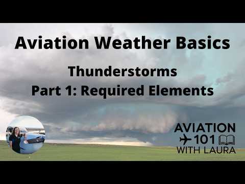 Basic Aviation Weather: Thunderstorms: Part 1 - Required Elements: For Aircraft Dispatchers & Pilots