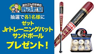 【プレゼント企画】少年野球バッティング自主練習おすすめグッズ「トレーニングバット＆サンドボール」