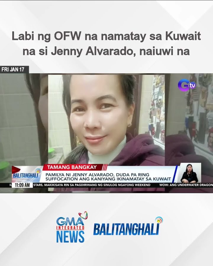Labi ng OFW na namatay sa Kuwait na si Jenny Alvarado, naiuwi na | Balitanghali