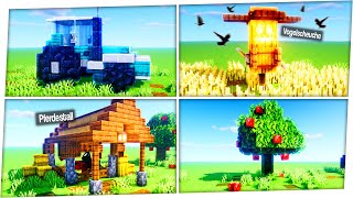 5 Bauernhof Bauideen in Minecraft 👨🏻‍🌾🌻