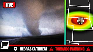 🔴 LIVE Storm Chaser - INCREASING TORNADO THREAT - Nebraska