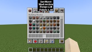 InvMove | minecraft | mod review | #Shorts