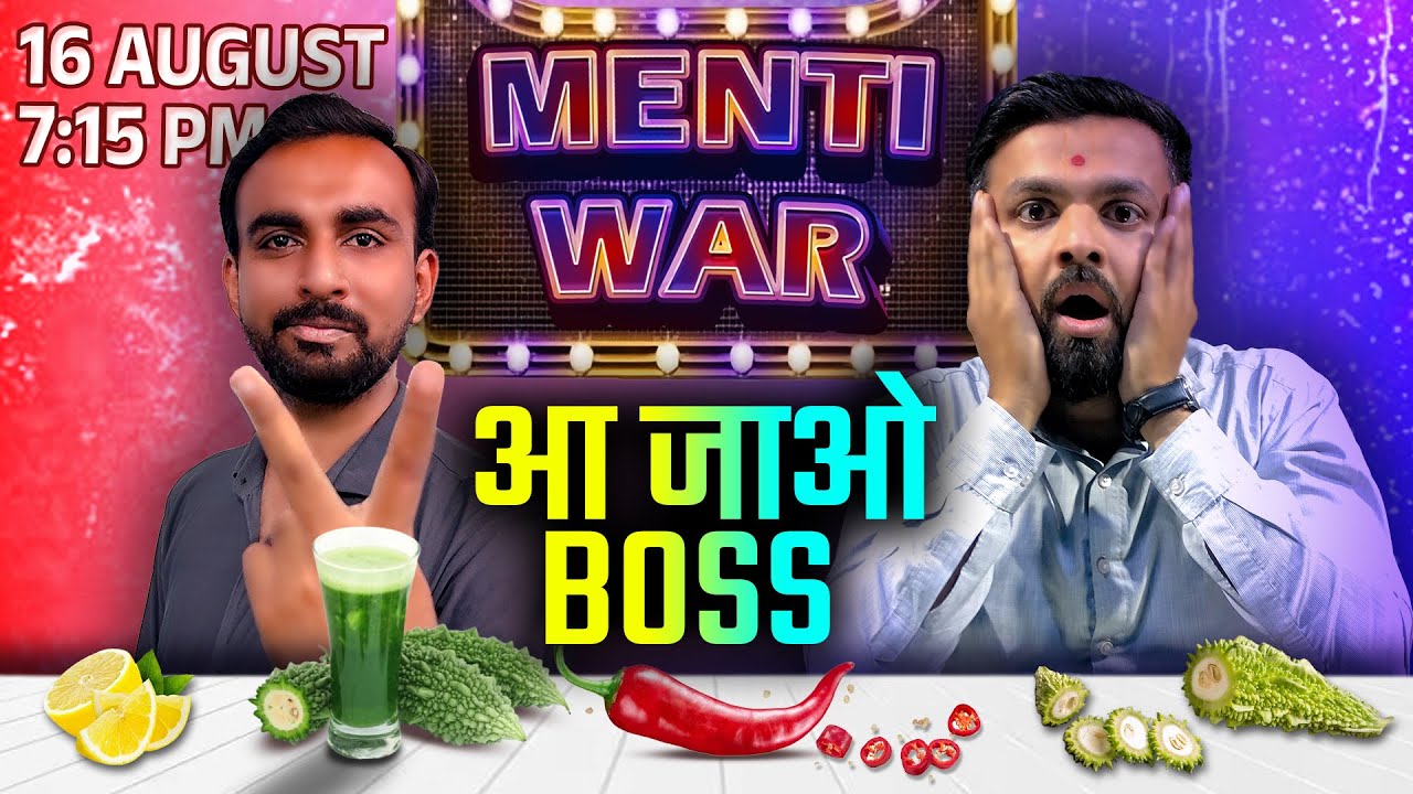 Menti War | Maha Menti War Sahil Sir V/S Hardik Sir Funny Personal Question|@YouthVidyakul​