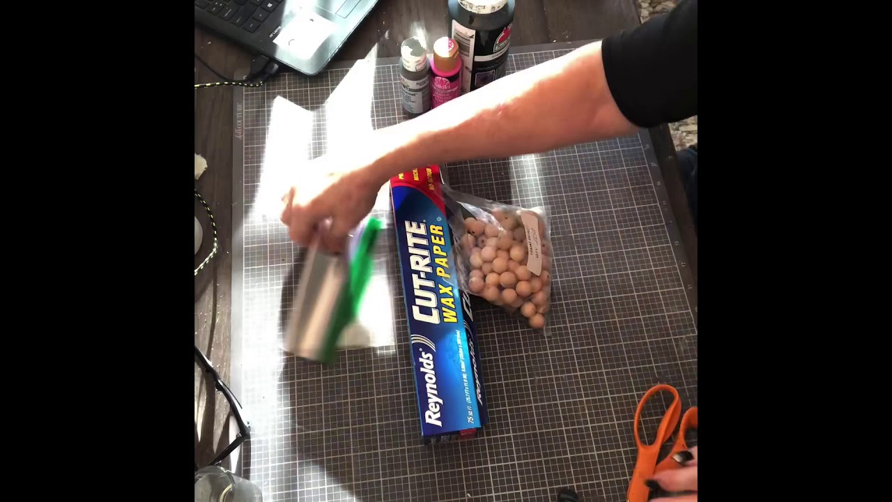 How to paint 50-500 wood beads in under 5 minutes