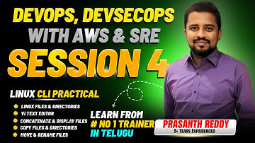 DevOps, DevSecOps, AWS & SRE | Session 4: Linux CLI Commands for DevOps Engineers #devopsintelugu