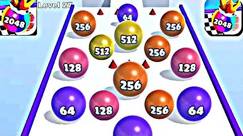 Ball Merge 2048 - All Levels Ball Gameplay Android, iOS ( Level 26 - 30 )
