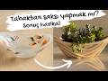 Tabaktan saksı yapımı/ izolasyon bandı ile saksı yapımı / DIY /KENDİN YAP