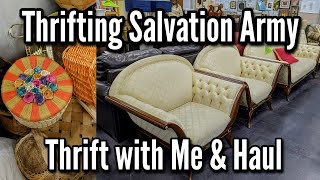 Thrifting at The Salvation Army Thrift Store | Shop with Me \& My Haul | Thrifting in 2023