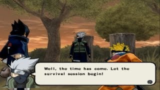 (PCSX2) Naruto Ultimate Ninja 3 Walkthrough Chapter 1 Survival Exercise (Genin Training Arc) screenshot 2