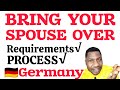 BRING YOUR SPOUSE OVER TO GERMANY🇩🇪|PROCESS AND REQUIREMENTS