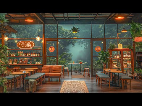 Relaxing Rainy Jazz Music - Soothing Instrumentals at Cozy Coffee for Studying & Working Relax