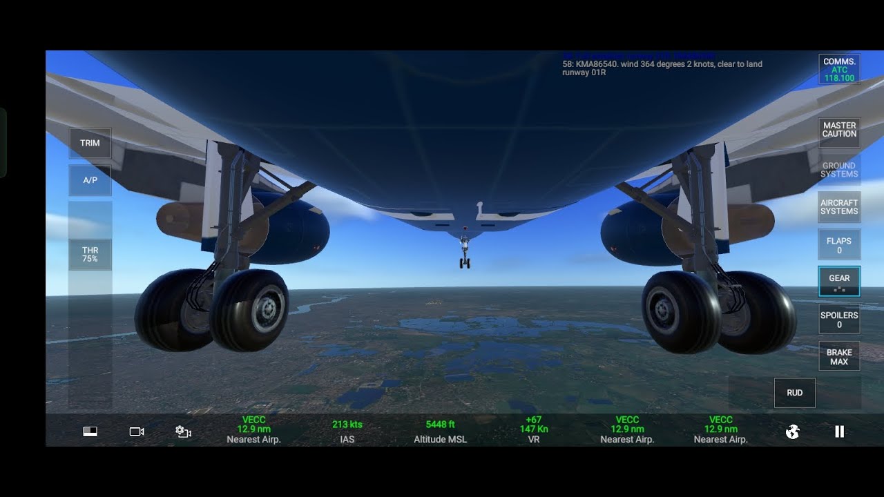 DELTA Airbus 321-200 FLIGHT TRY TO LANDING IN KOLKATA AIRPORT