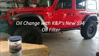 First Oil Change to an S94 K&P Lifetime Oil Filter