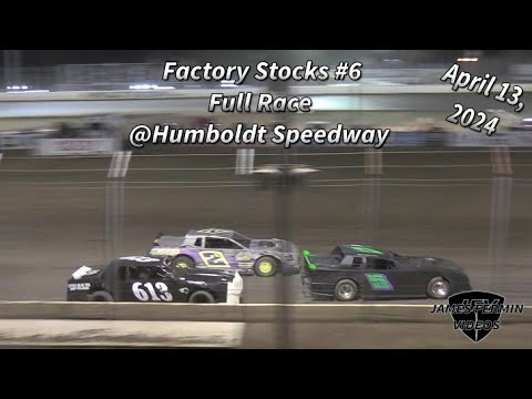 Factory Stocks #6, Full Race, Humboldt Speedway, 04/13/24 - YouTube