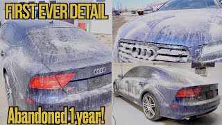 First Detail Of a DUSTY Abandoned Audi S7 | Extreme Car Detailing Transformation!