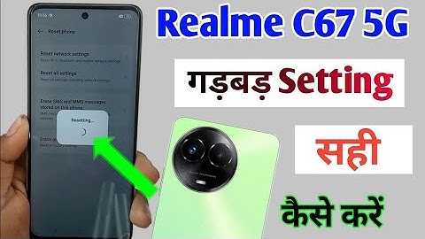 realme c67 setting reset kaise kare / how to reset system setting only realme c67 5g / realme c67