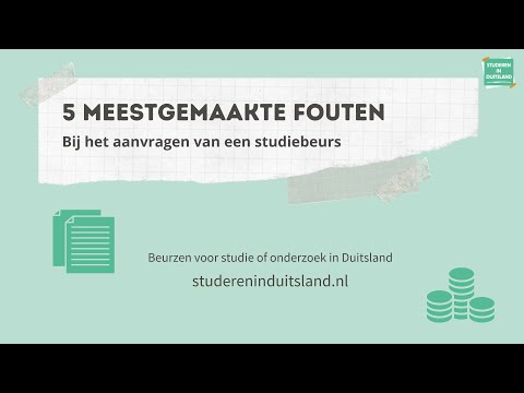 De 5 meestgemaakte fouten bij het aanvragen van een studiebeurs