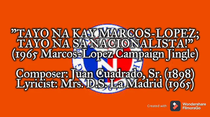 "Tayo na kay Marcos Lopez; Tayo na sa Nacionalista...