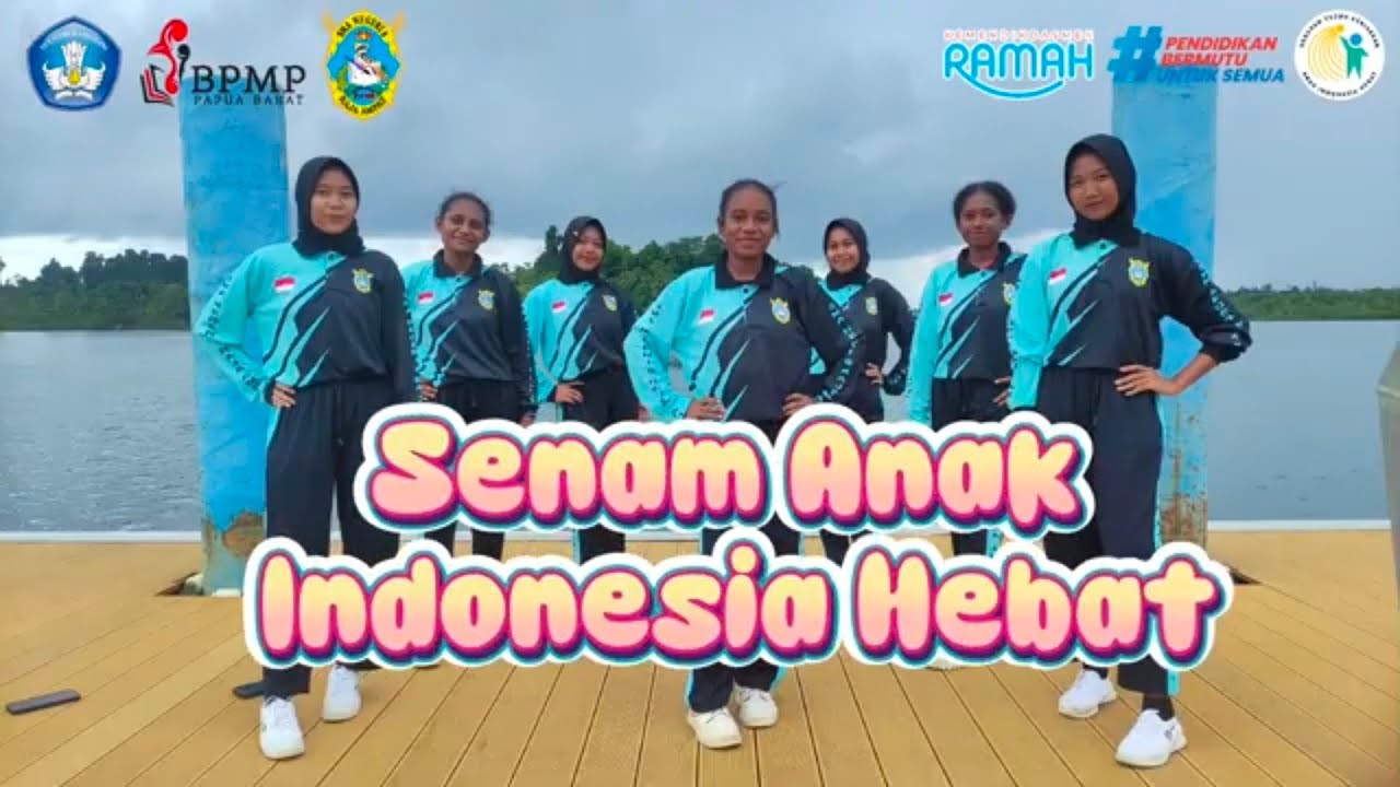 Lomba Senam Anak Indonesia Hebat 2025_SMA Negeri 8 Raja Ampat_Papua Barat Daya
