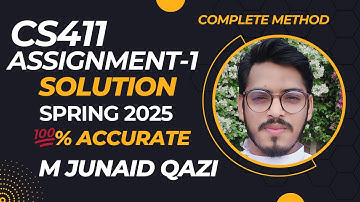 CS411 Assignment 1 Solution Spring 2025 | 100% Correct | By Junaid Qazi | VU Visual Programming