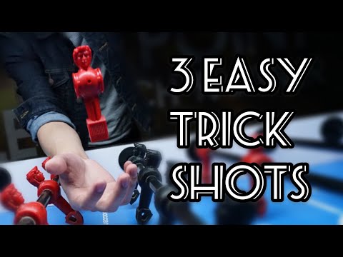 3 EASY Foosball TRICK SHOTS for PULL SHOOTERS (foosball tips)