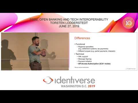 PSD2, Open Banking and Technical Interoperability - June 27 | Identiverse 2019