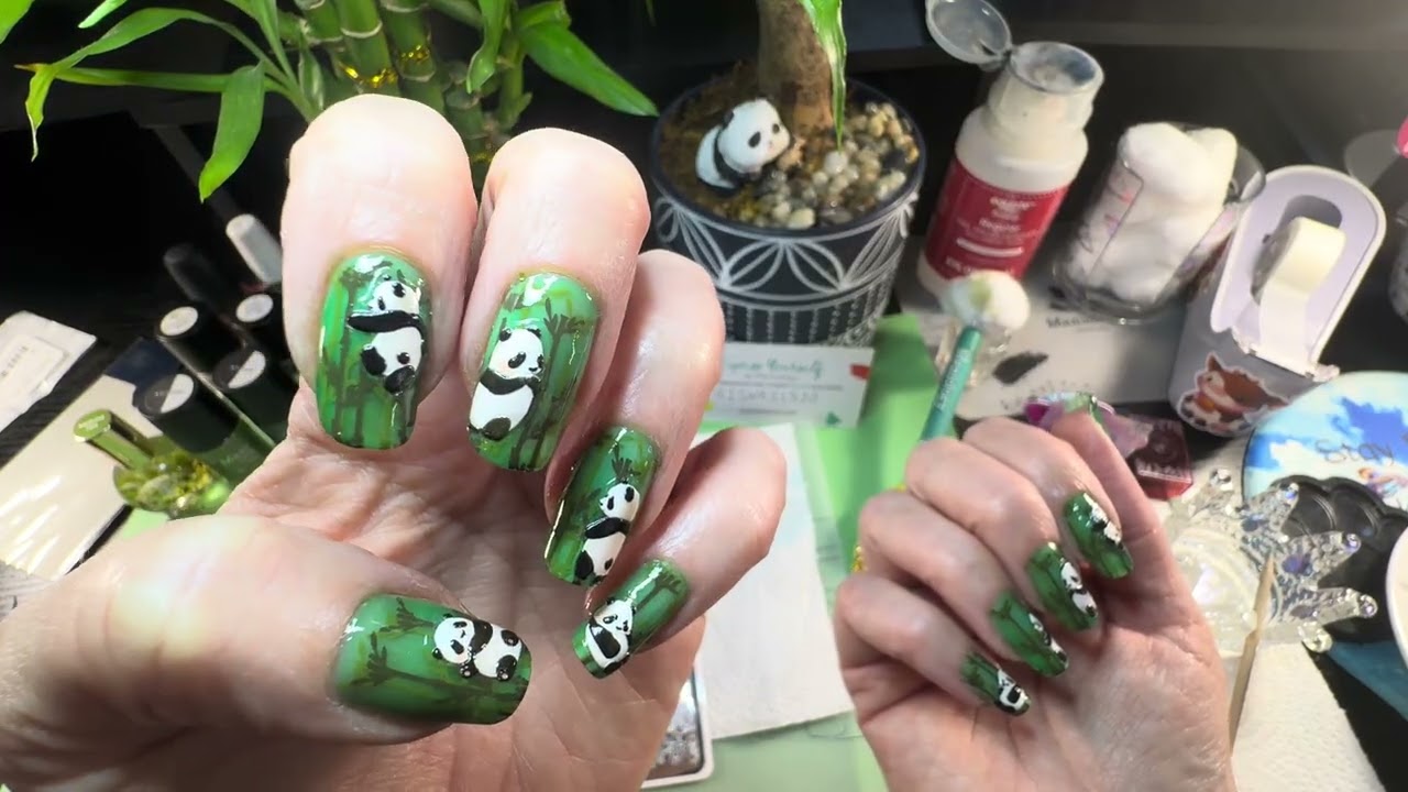 Let’s do a Panda 🐼 mani 💅🏼 & a show and tell of my Panda 🐼 jewelry and items! 