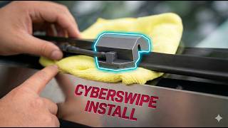 How to Install Cyberswipe | Cybertruck Wiper Accessory | #tesla #diy #cybertruck