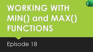 Famous 18 Working With The Min() and Max() Functions Wealth