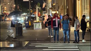 NYC LIVE Night Walk: Exploring Midtown Manhattan During Knicks Pacers Playoff Game