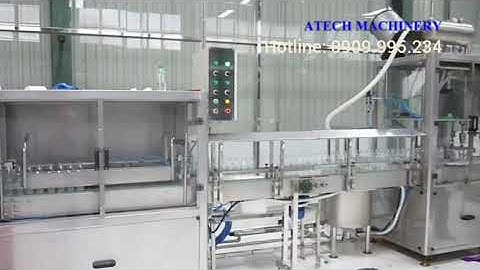 MÁY CHIẾT RÓT ĐÓNG CHAI PET NƯỚC TINH KHIẾT