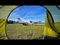 Making memories with aviation camping