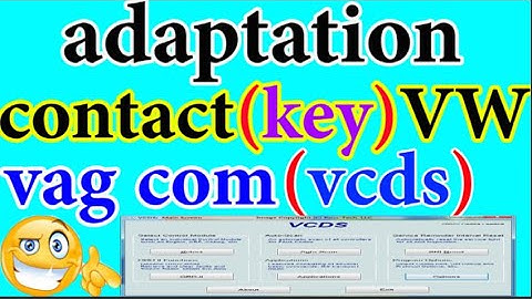 vcds key remote adaptation for VW cars (adaptation de contact vw avec vag com ) #mecanour