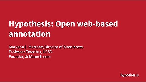 An introduction to Hypothes.is, an online annotation tool