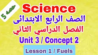 Grade 4 | SCIENCE |second term 2023 / Unit 3 - Concept 2 - Lesson 1 | Fuel