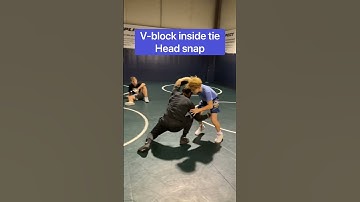 V-block head snap set up wrestling technique