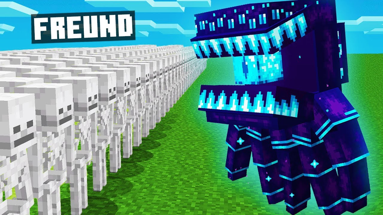 Ich PRANKE FREUND mit OP BOSS in MOB BATTLE! - Minecraft