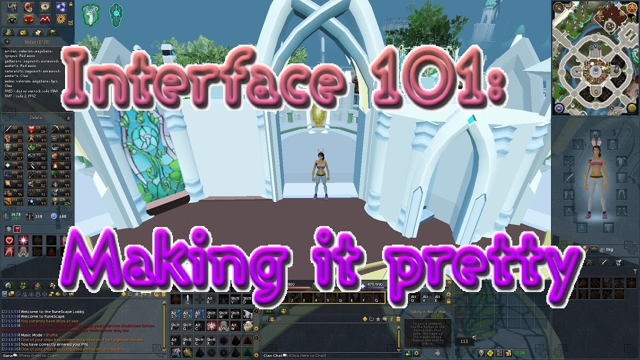Runescape Interface 101 - Making things pretty - YouTube