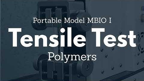 Tensile Testing of polymers with a Universal Testing Machine - Biopdi