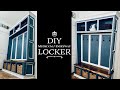 DIY Mudroom Locker and Bench (Locker Build).  Full Build With Cut List!
