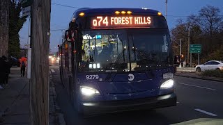MTA Bus: Onboard 2024 New Flyer XD40 #9279 on the Q74-LTD from QCC to 164th St/Horace Harding Expy