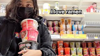 korean supermarket shopping *I have a ramen addiction* | clickformoretaz