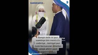 Momen Pengantin Pria Pertama Kali Lihat Wajah Istri Setelah Akad, Warganet Dibuat Iri