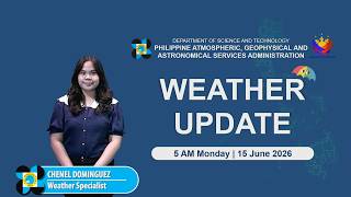 Public Weather Forecast issued at 5:00 AM | June 15, 2026 - Monday