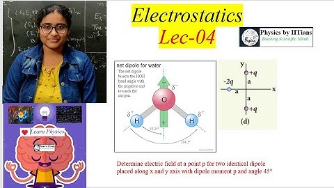 Electrostatics Lec-4👉Electric Dipole_explained with solved problems👉Target CSIRNET GATE JAM Physics